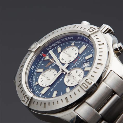 breitling colt chronograph men& 39|pre owned breitling colt chronograph.